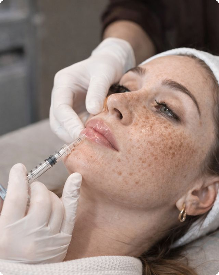 Lippenunterspritzung